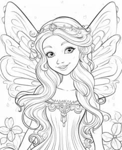 Free Fairy Picture To Color In