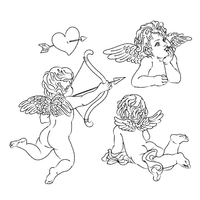 Free Angel Picture To Color In