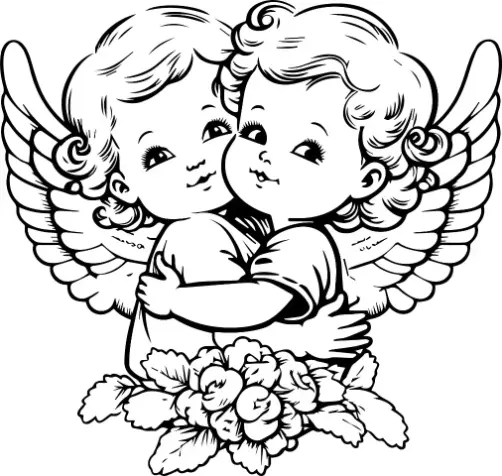 Free Angel Picture To Color In