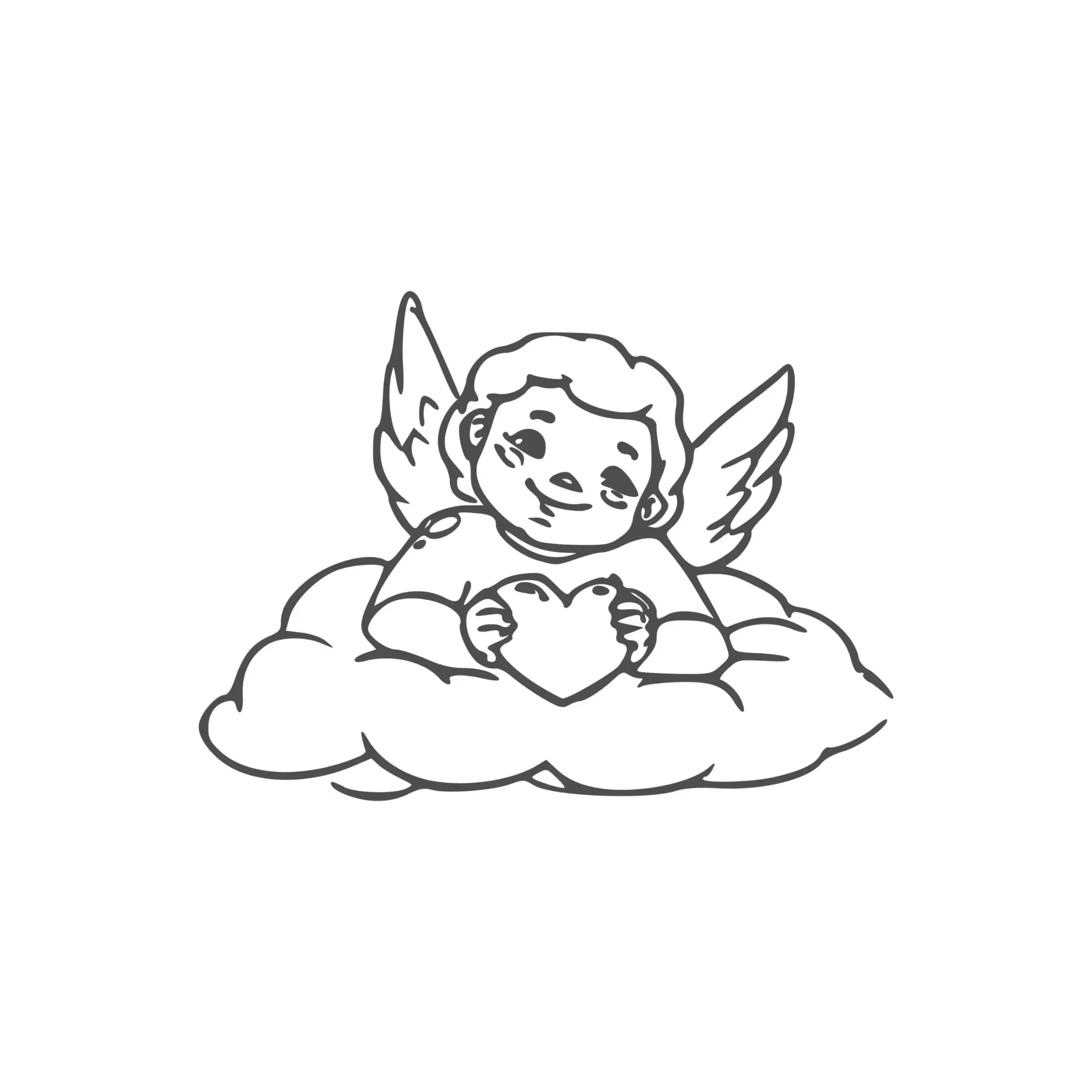 Free Angel Picture To Color In