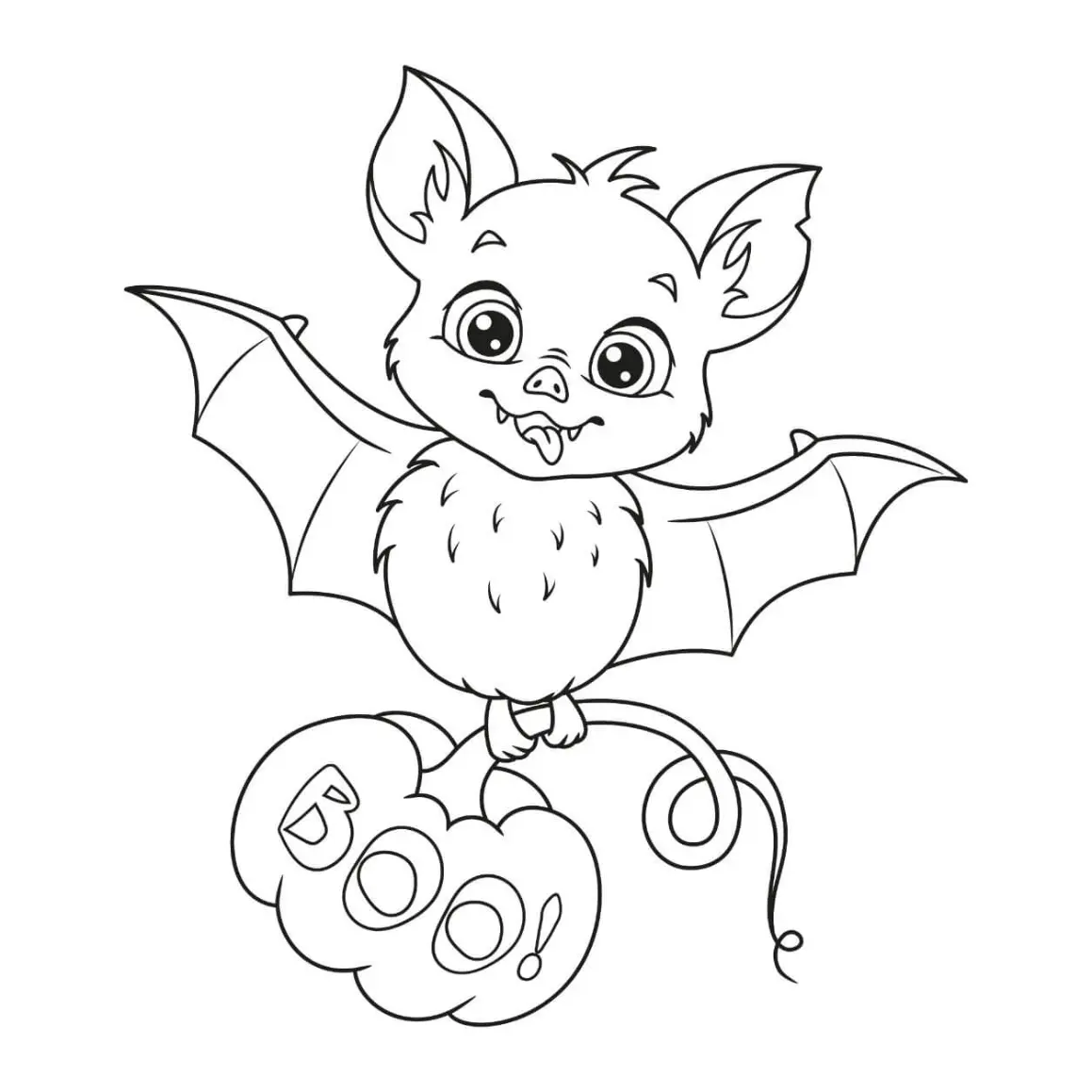 Free Bat Picture To Color In