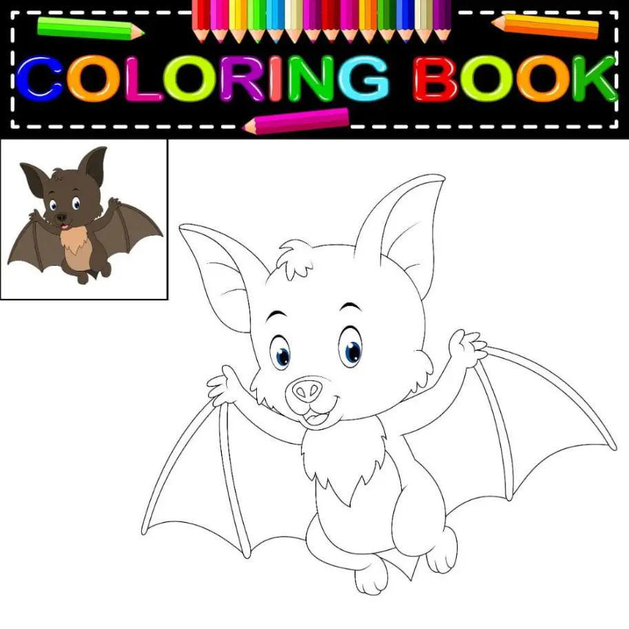 Free Bat Picture To Color In