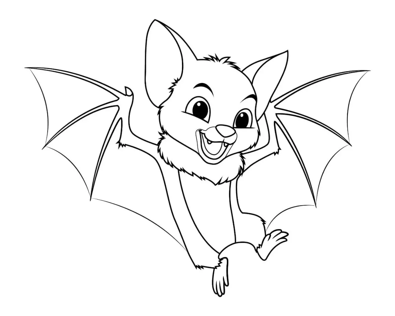 Free Bat Picture To Color In