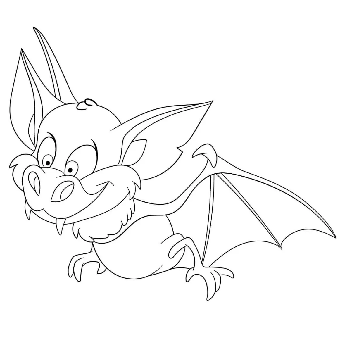 Free Bat Picture To Color In