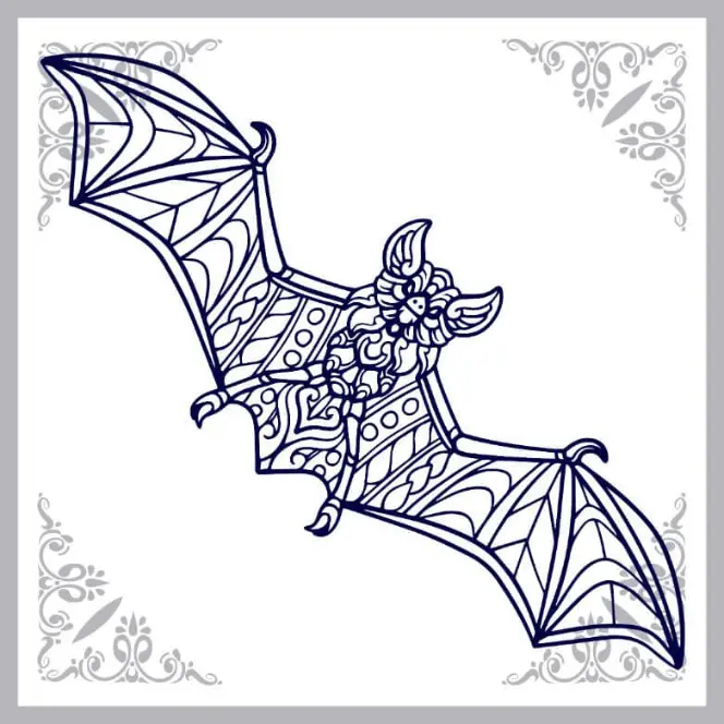 Free Bat Picture To Color In