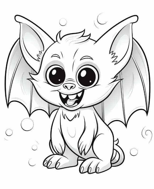 Free Bat Picture To Color In 21