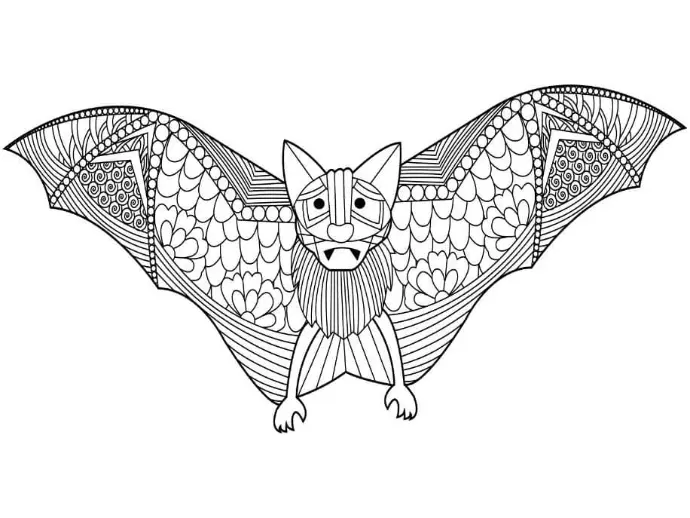 Free Bat Picture To Color In