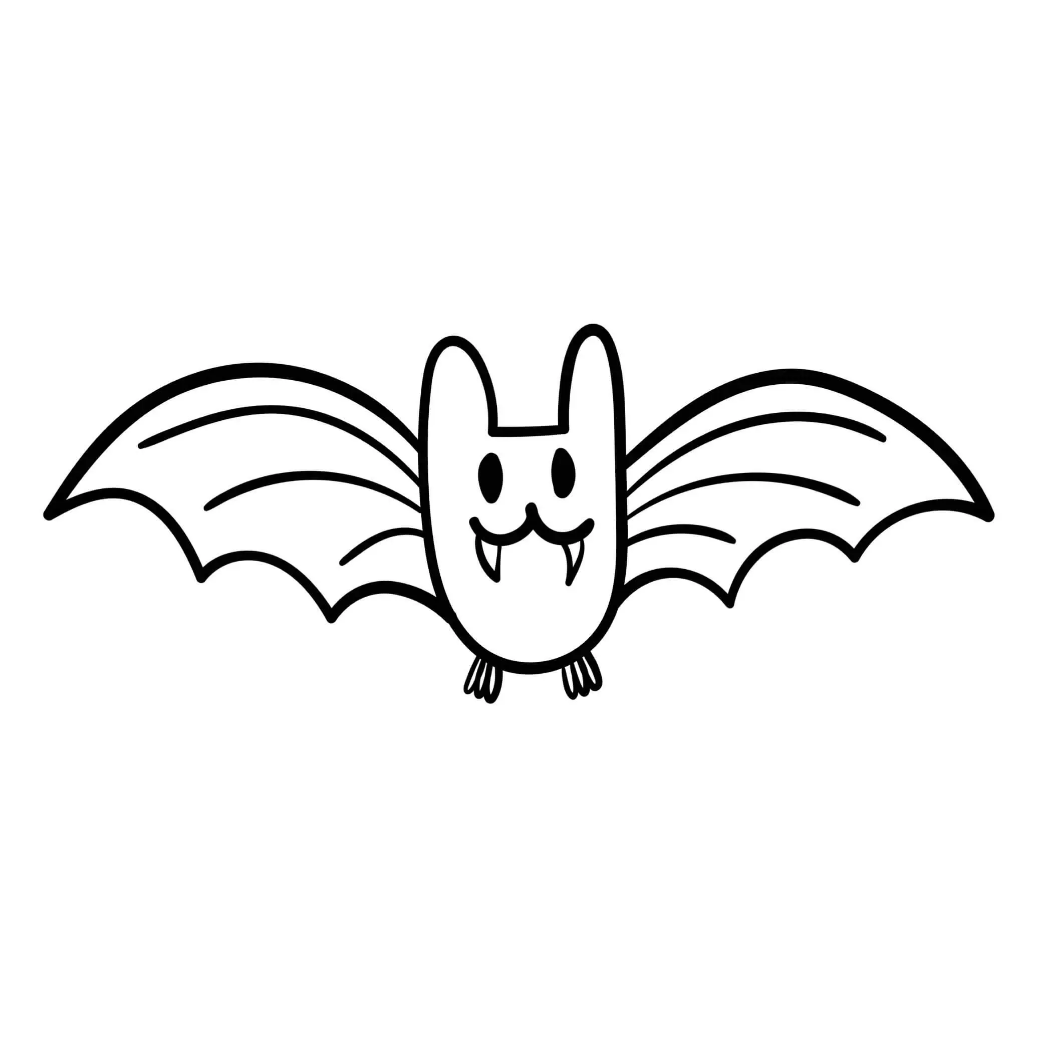 Free Bat Picture To Color In