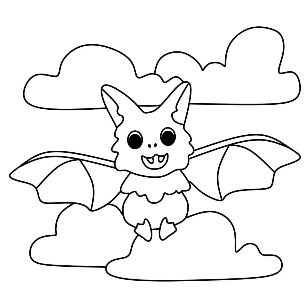 Free Bat Picture To Color In