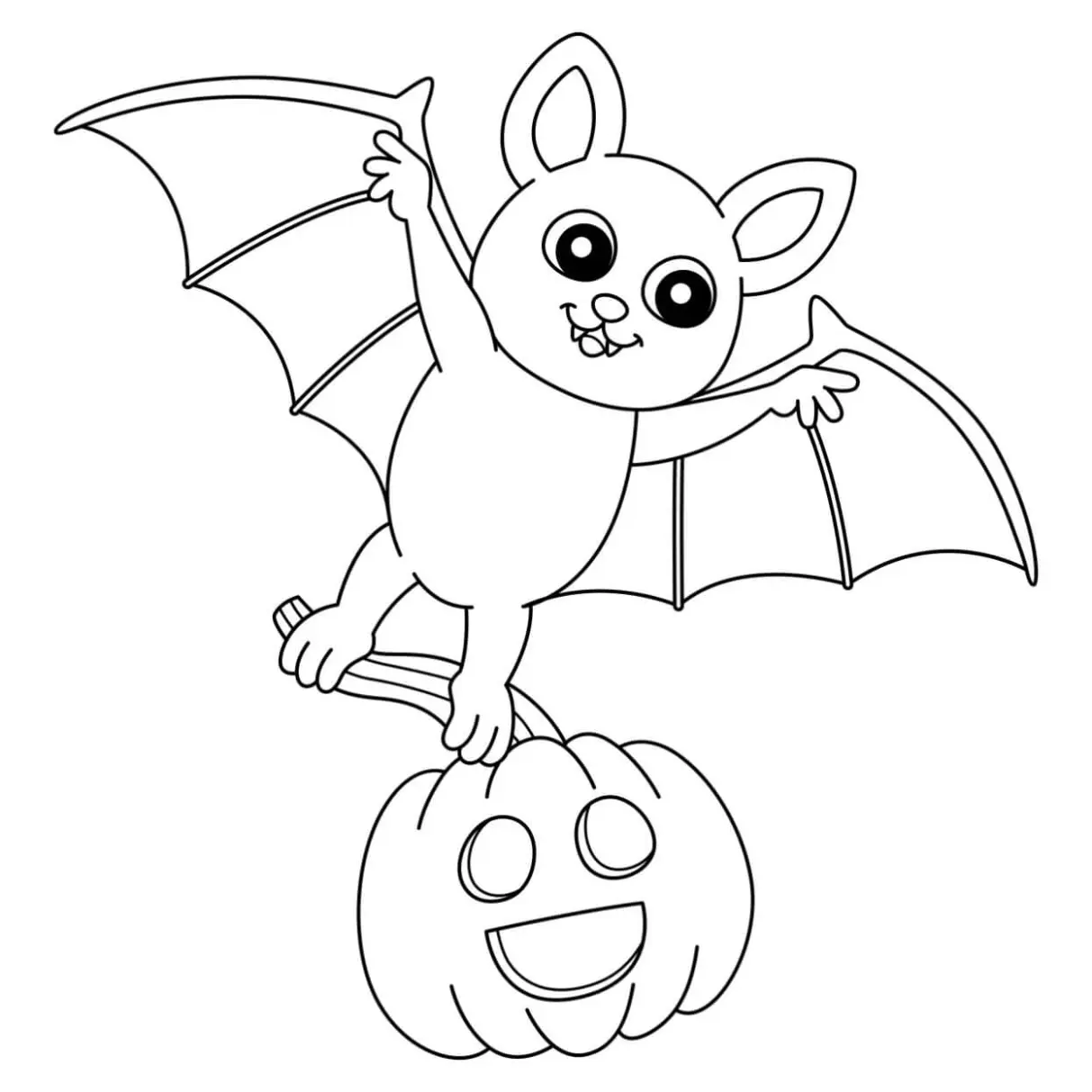 Free Bat Picture To Color In