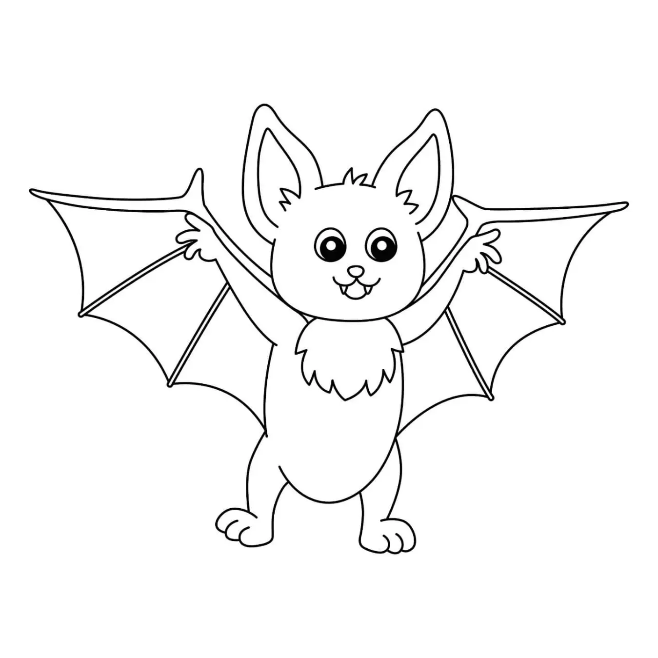 Free Bat Picture To Color In