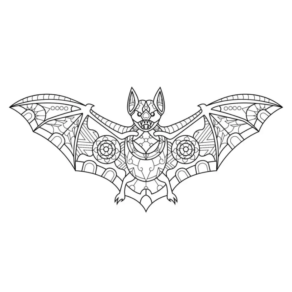 Free Bat Picture To Color In