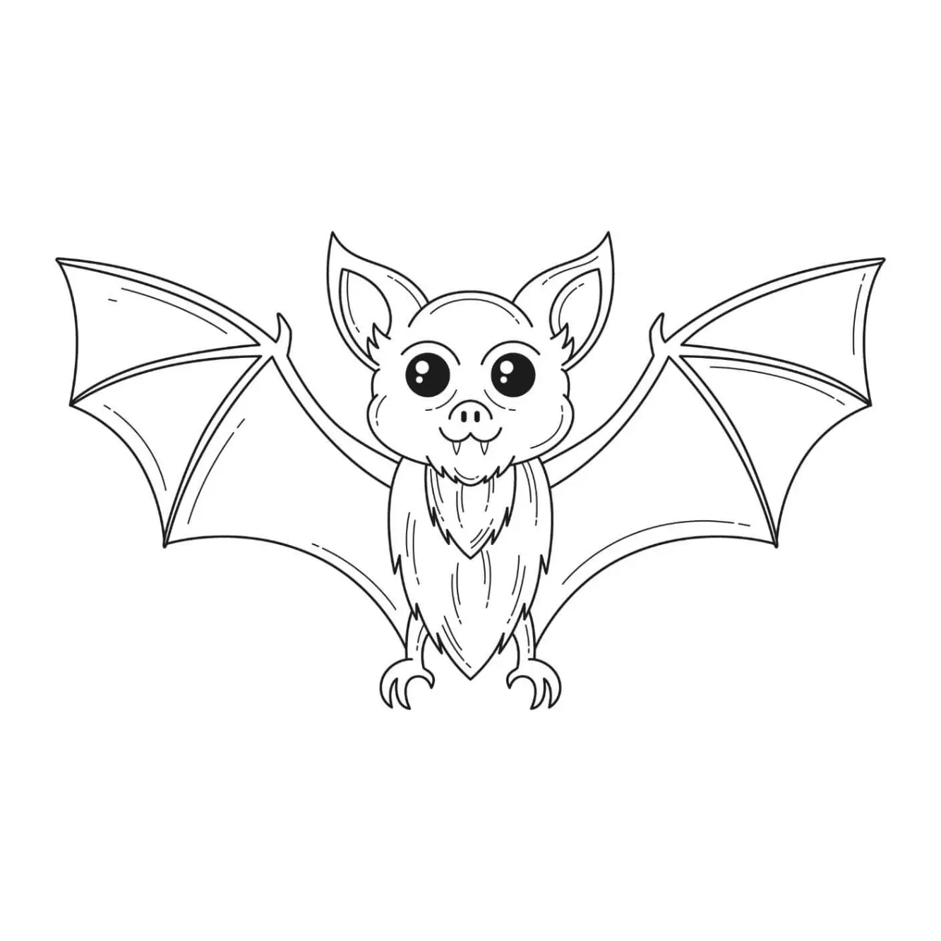 Free Bat Picture To Color In