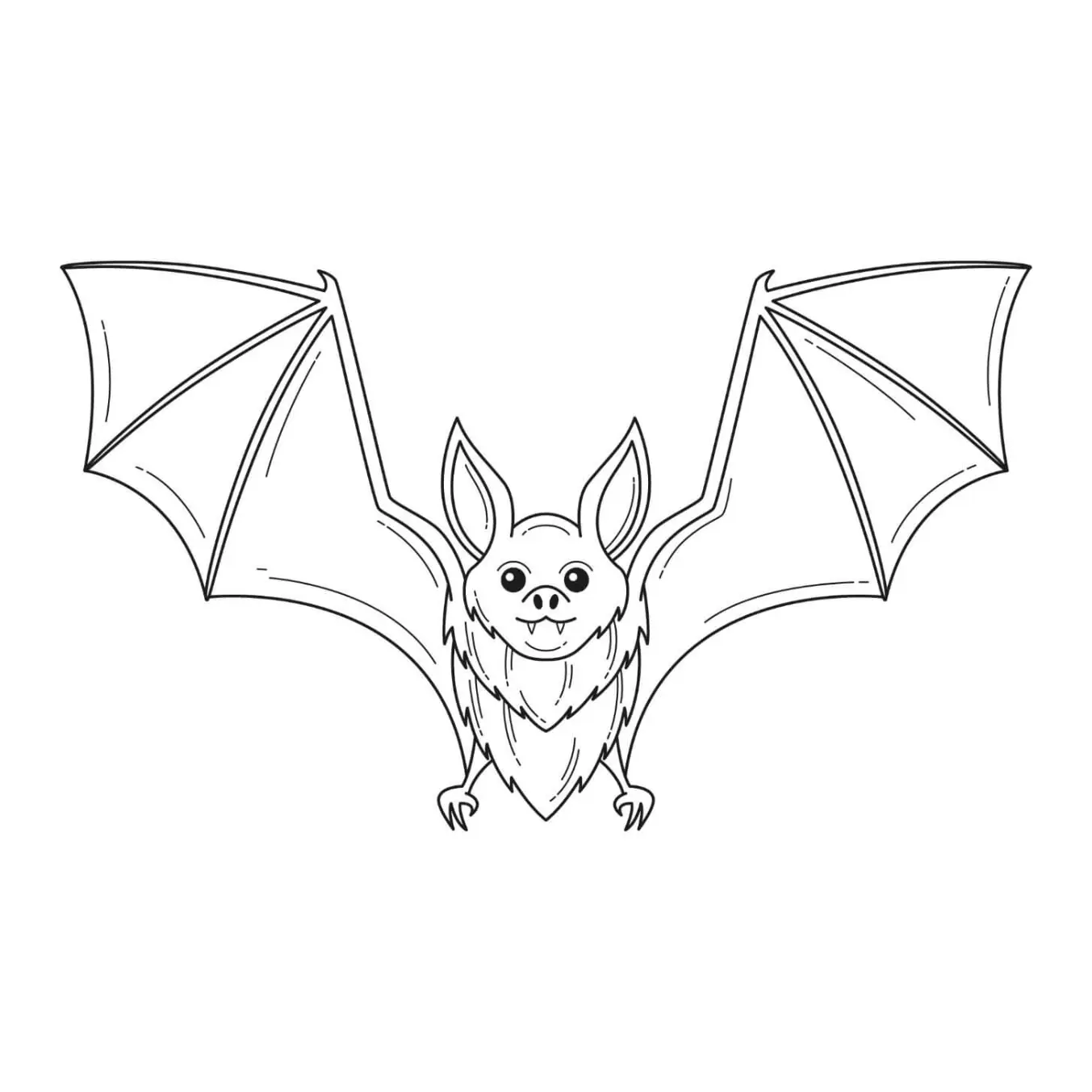 Free Bat Picture To Color In