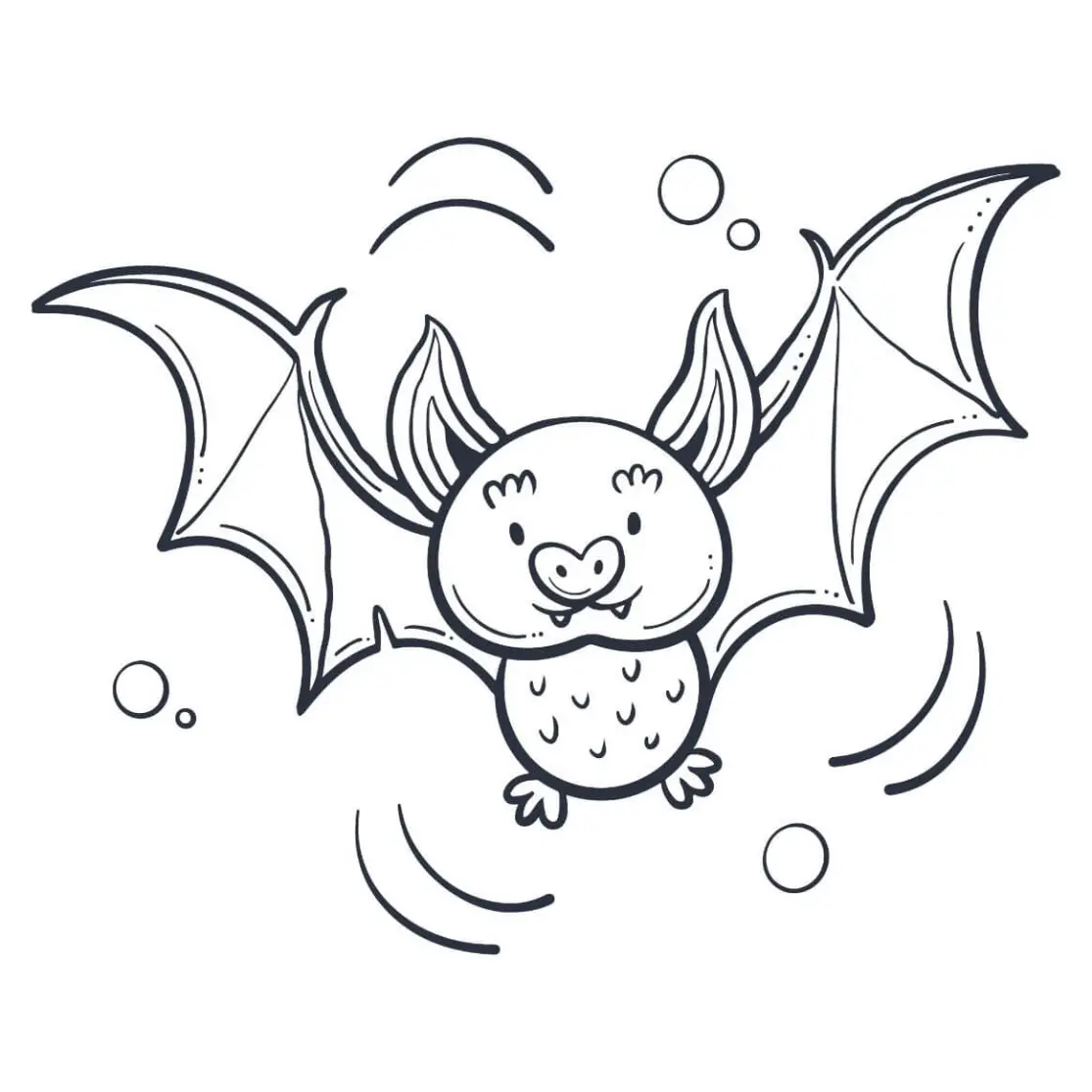 Free Bat Picture To Color In