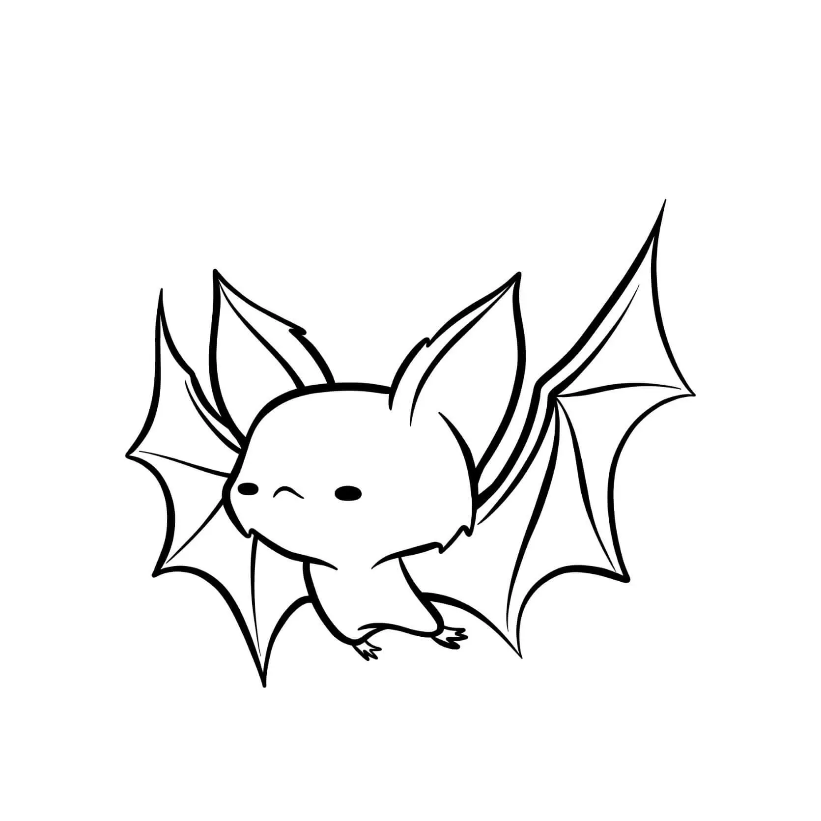 Free Bat Picture To Color In