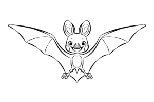 Free Bat Picture To Color In