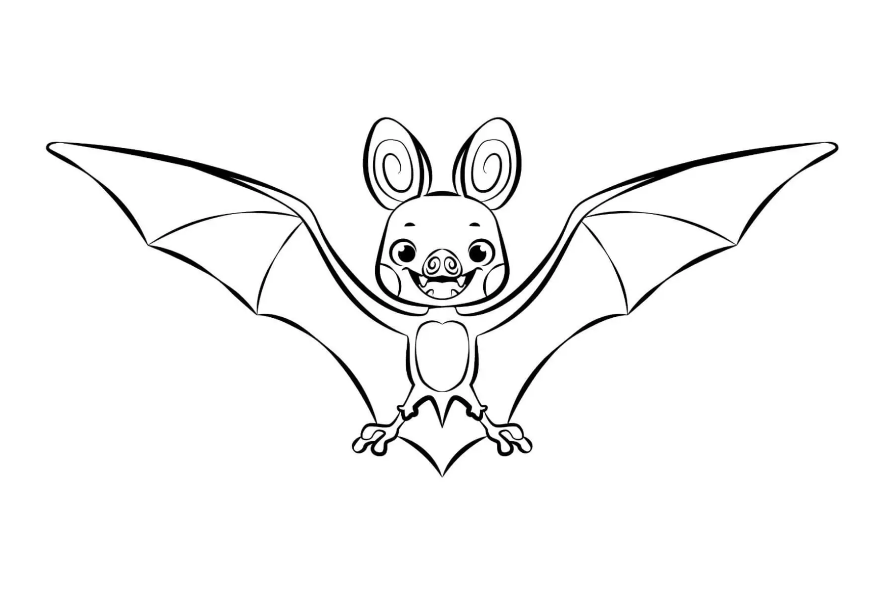 Free Bat Picture To Color In