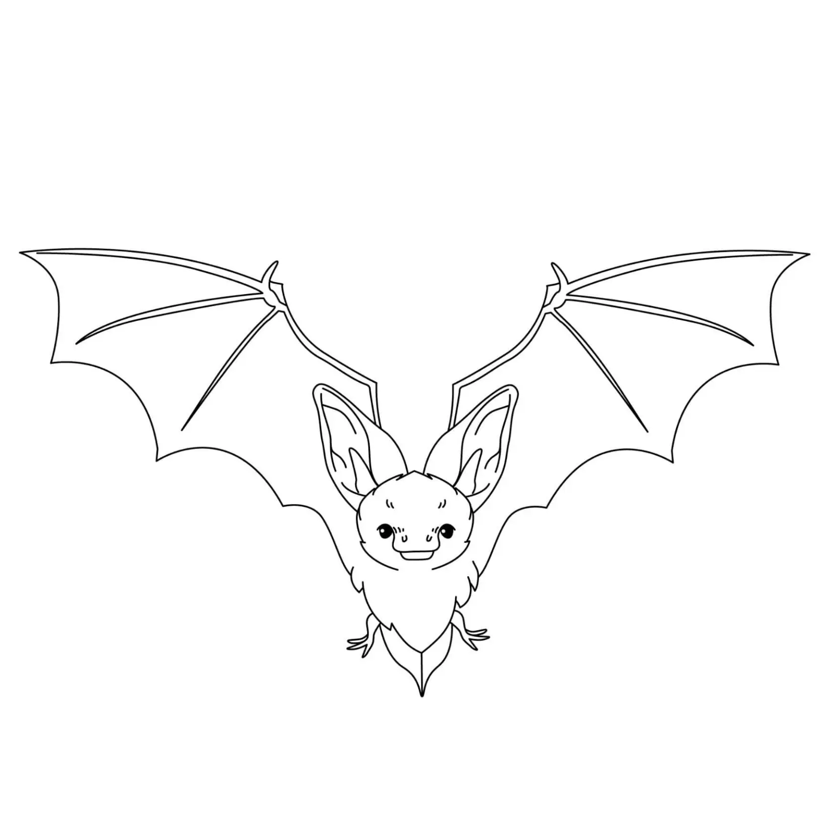 Free Bat Picture To Color In