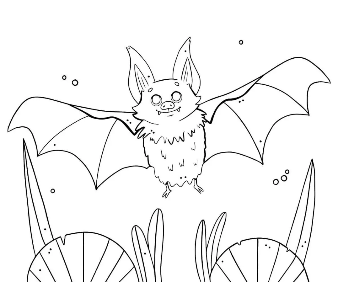 Free Bat Picture To Color In