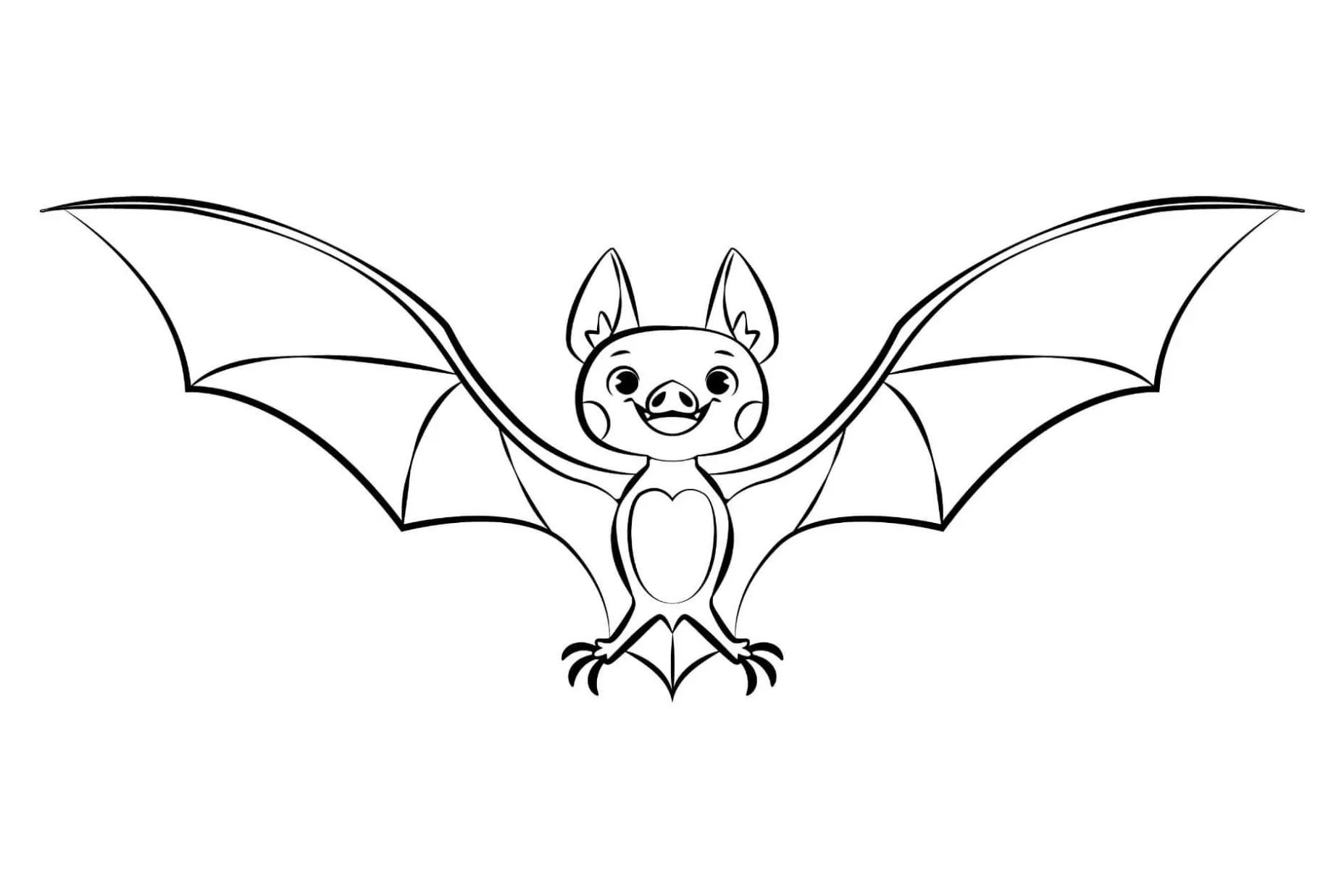 Free Bat Picture To Color In