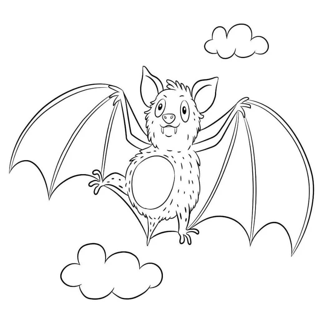 Free Bat Picture To Color In