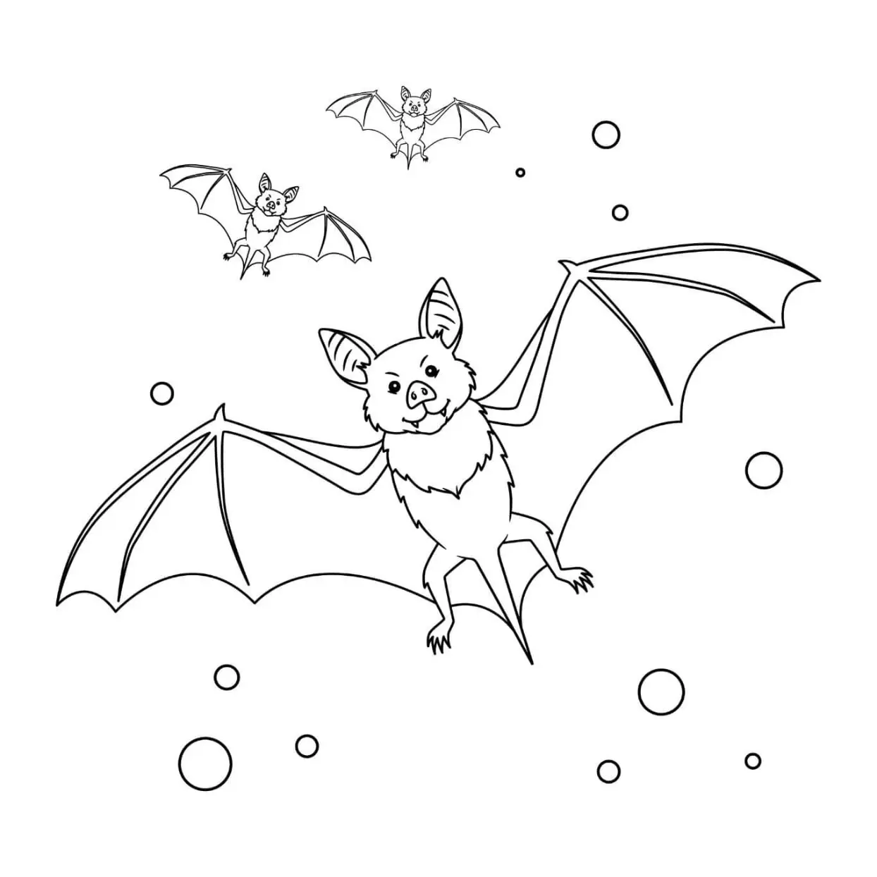 Free Bat Picture To Color In