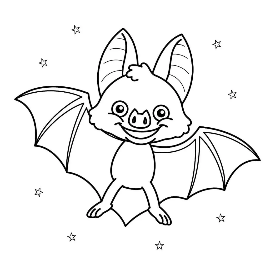 Free Bat Picture To Color In