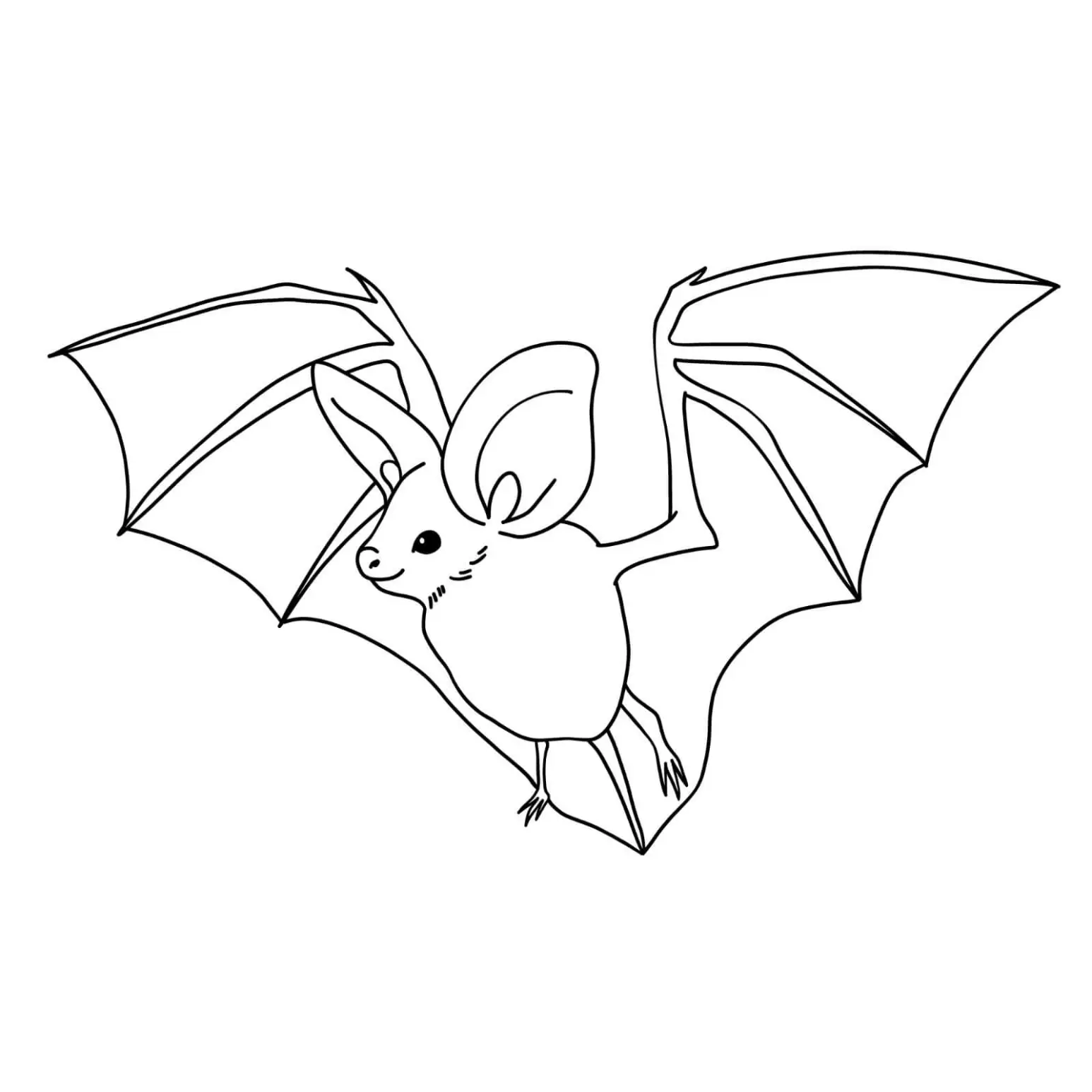 Free Bat Picture To Color In