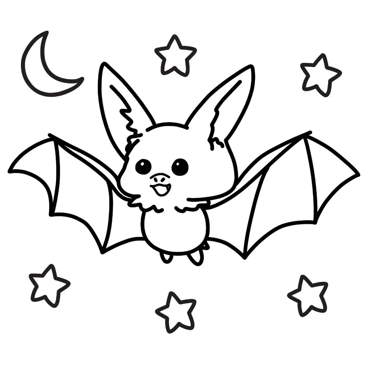 Free Bat Picture To Color In