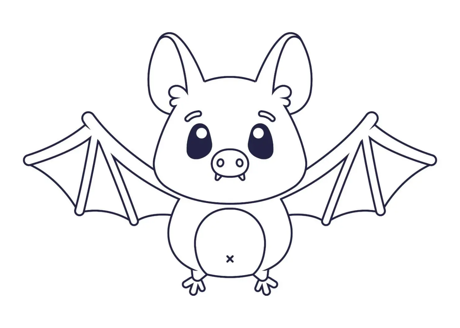 Free Bat Picture To Color In