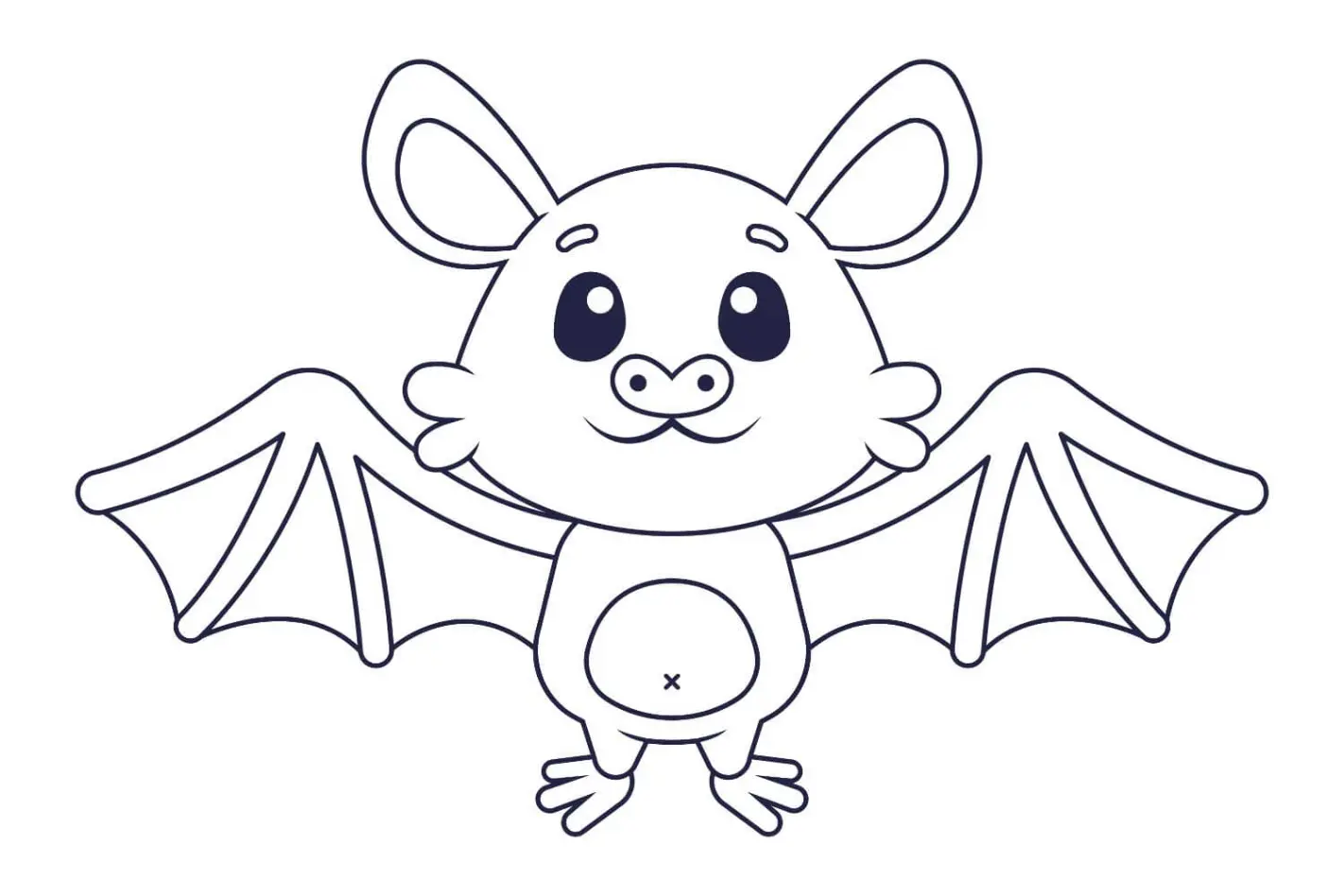 Free Bat Picture To Color In