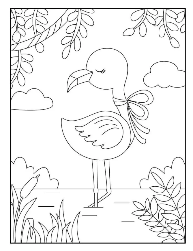 Free Bird Picture To Color In