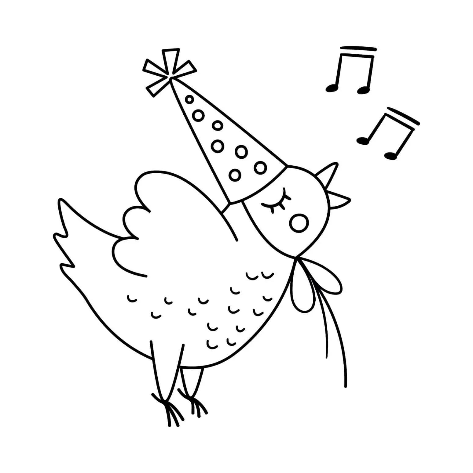 Free Bird Picture To Color In