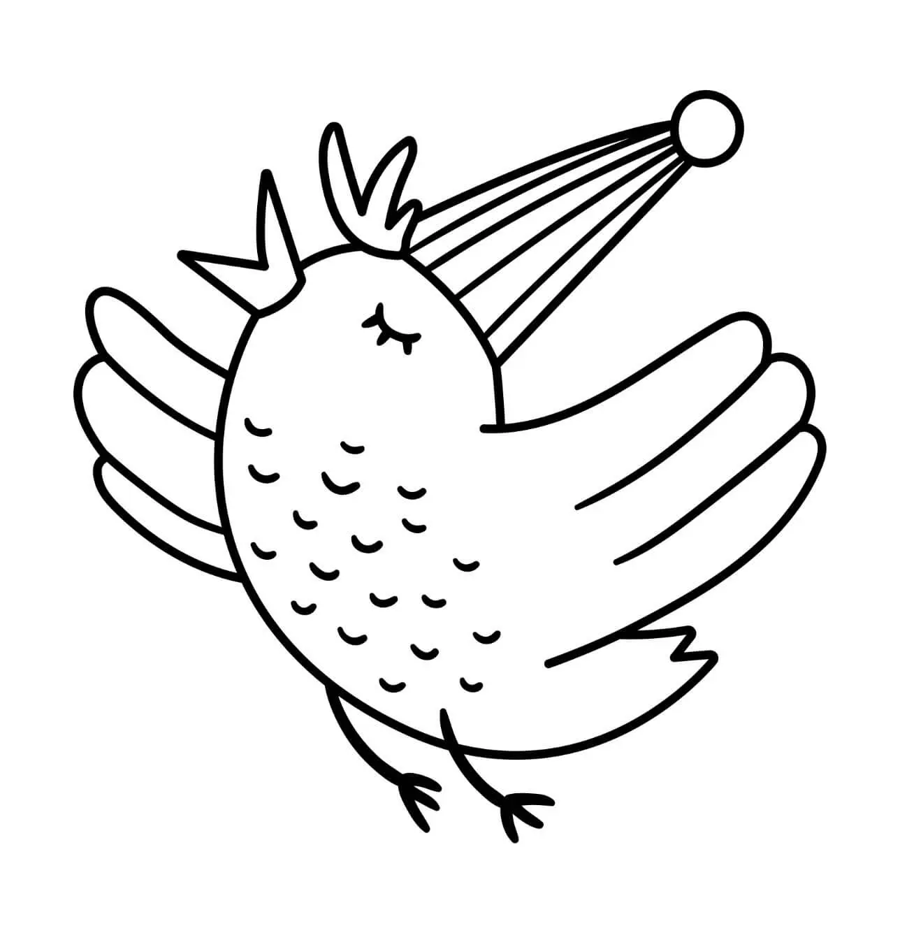 Free Bird Picture To Color In