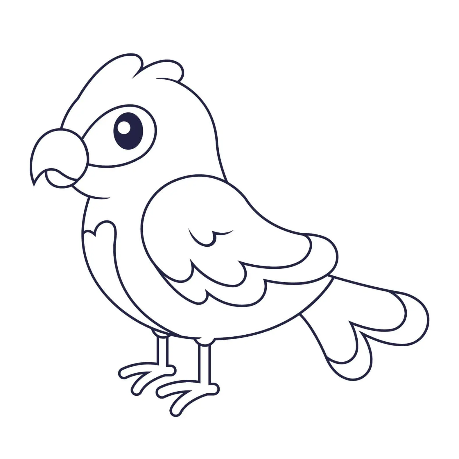 Free Bird Picture To Color In