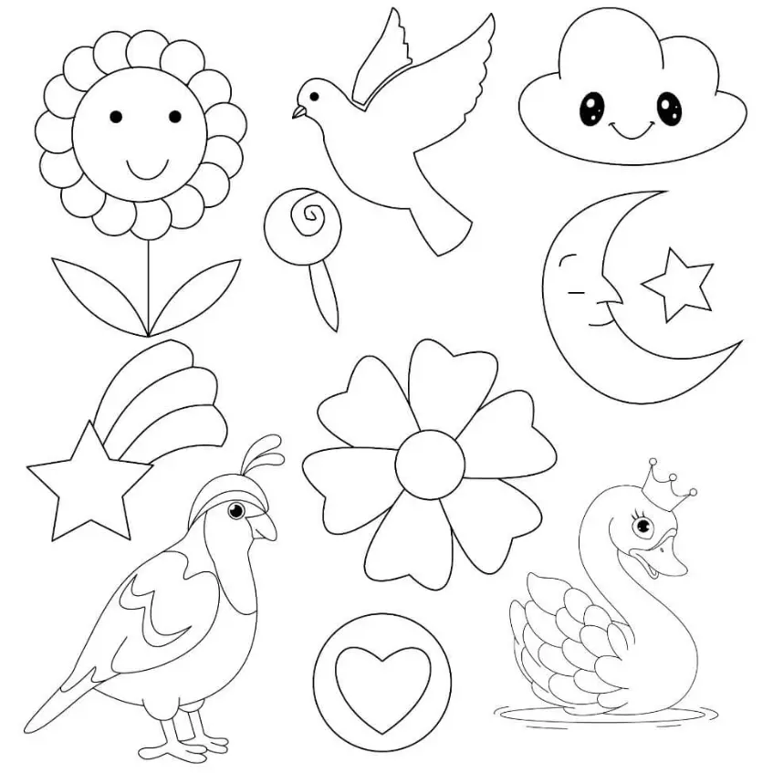 Free Bird Picture To Color In