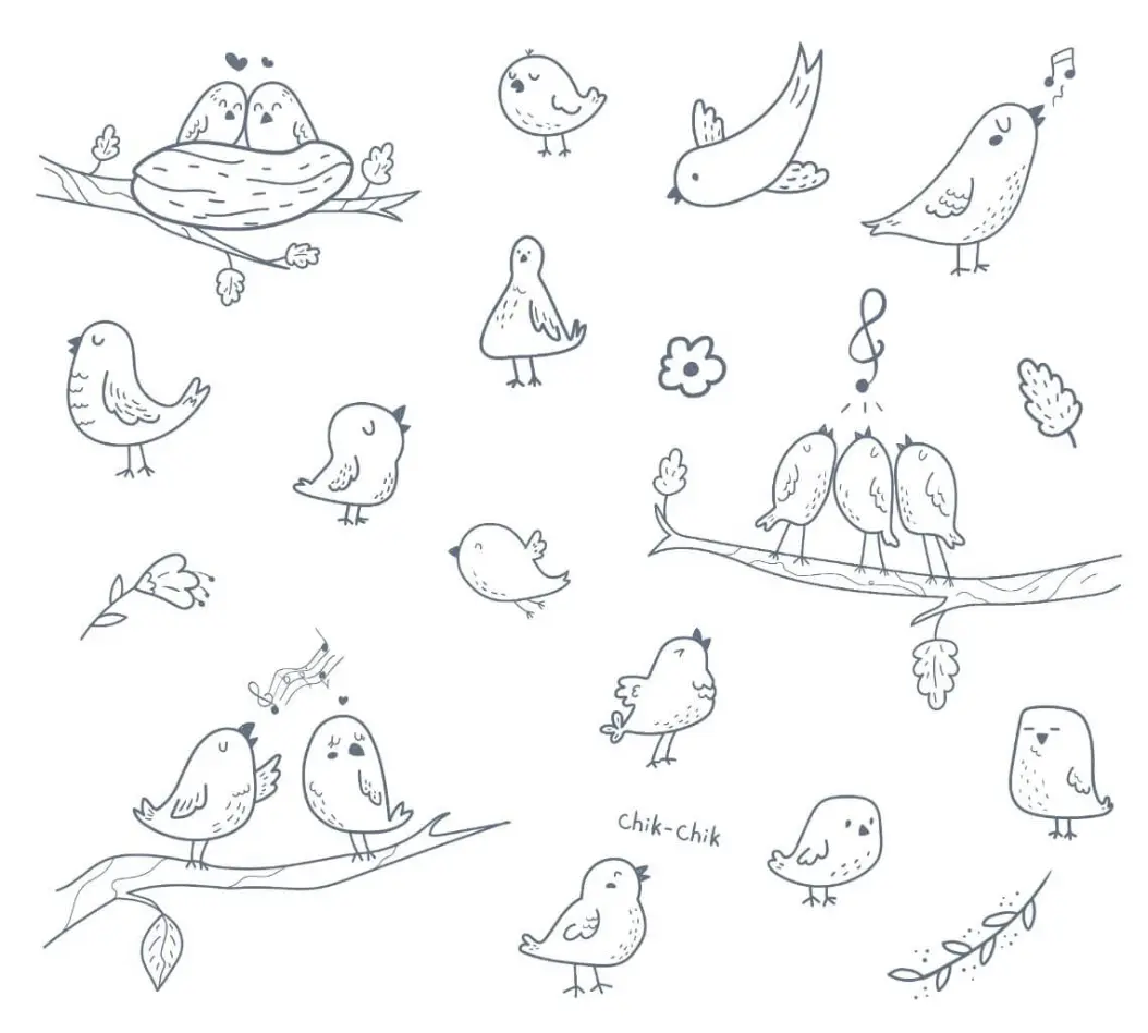 Free Bird Picture To Color In