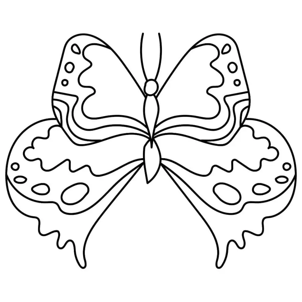 Free Butterfly Picture To Color In