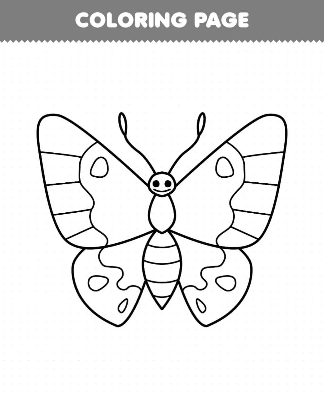 Free Butterfly Picture To Color In