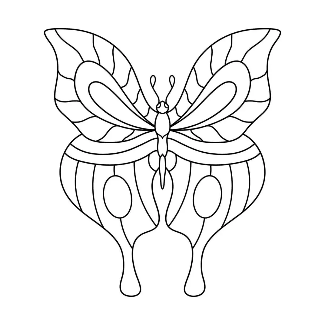 Free Butterfly Picture To Color In