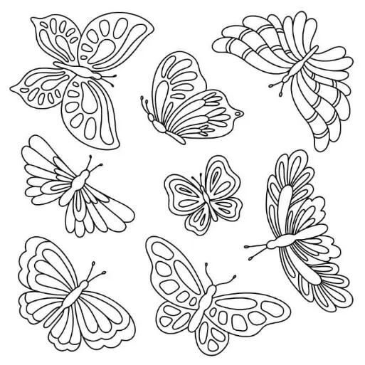 Free Butterfly Picture To Color In