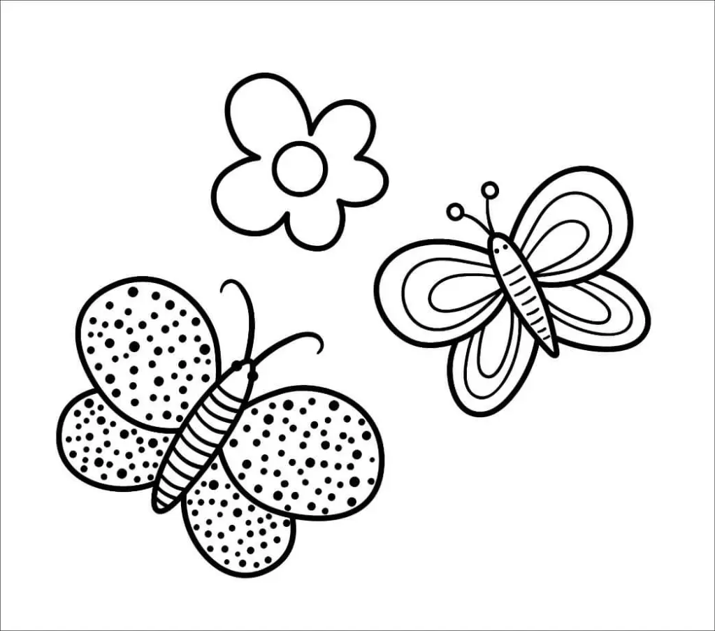 Free Butterfly Picture To Color In