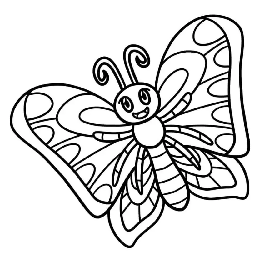 Free Butterfly Picture To Color In