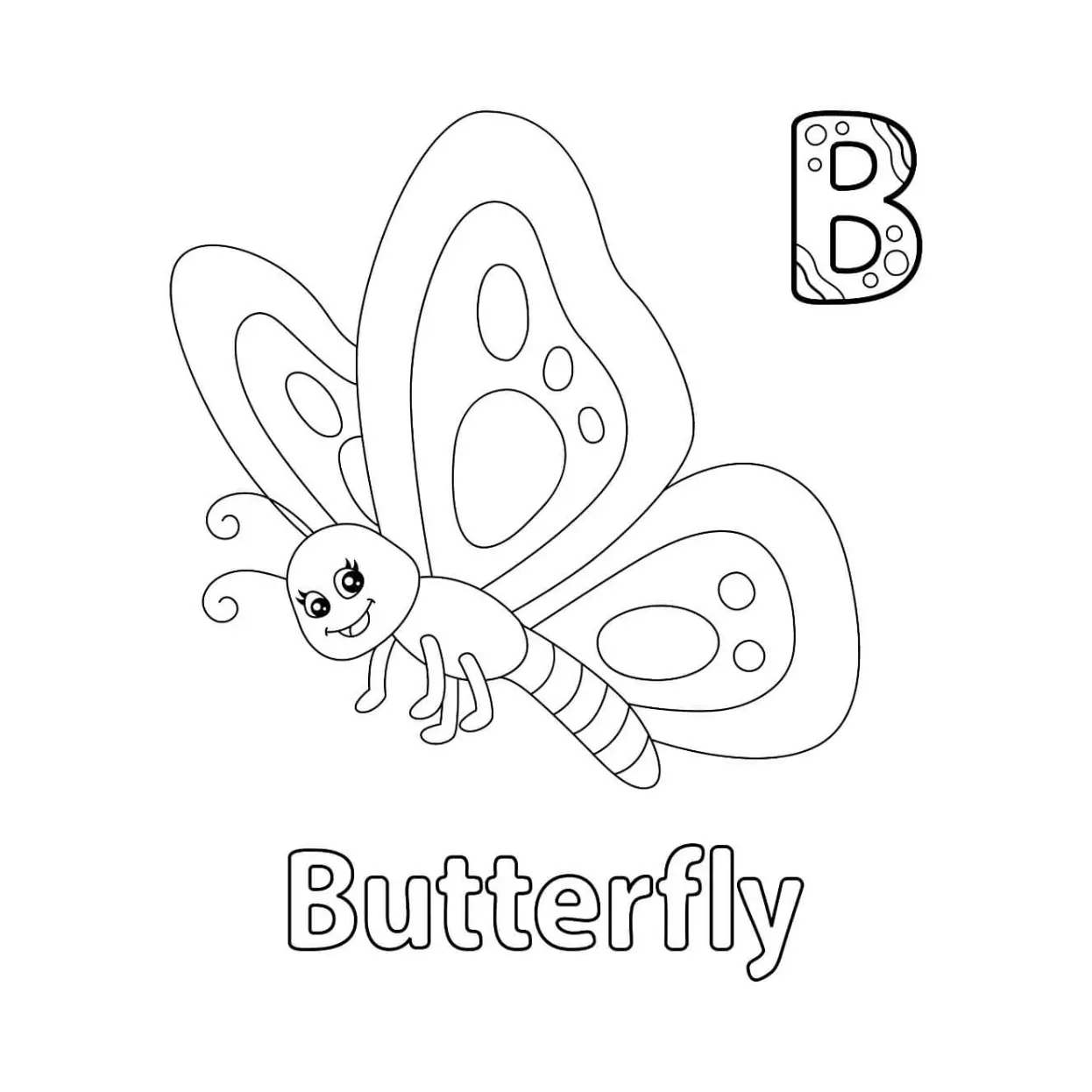 Free Butterfly Picture To Color In