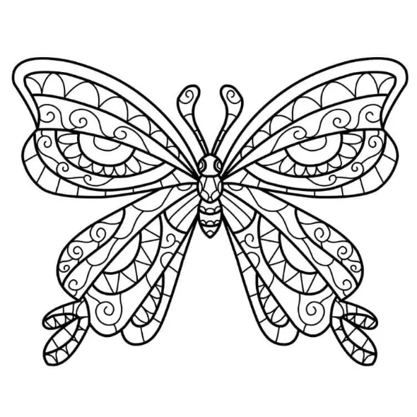 Free Butterfly Picture To Color In