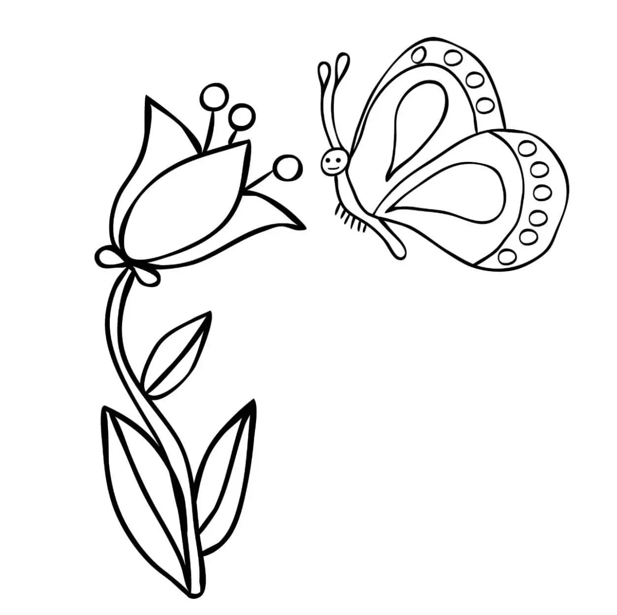 Free Butterfly Picture To Color In