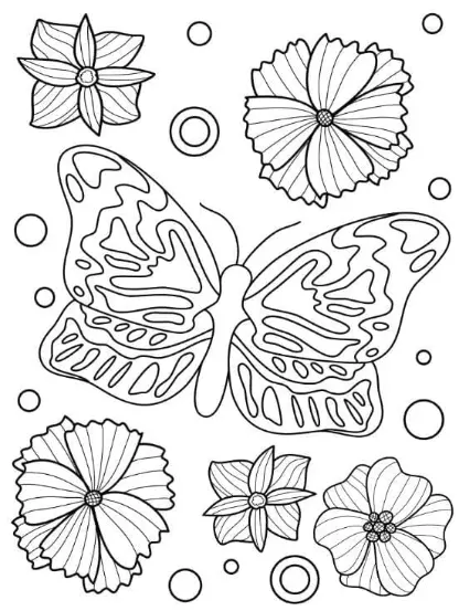 Free Butterfly Picture To Color In