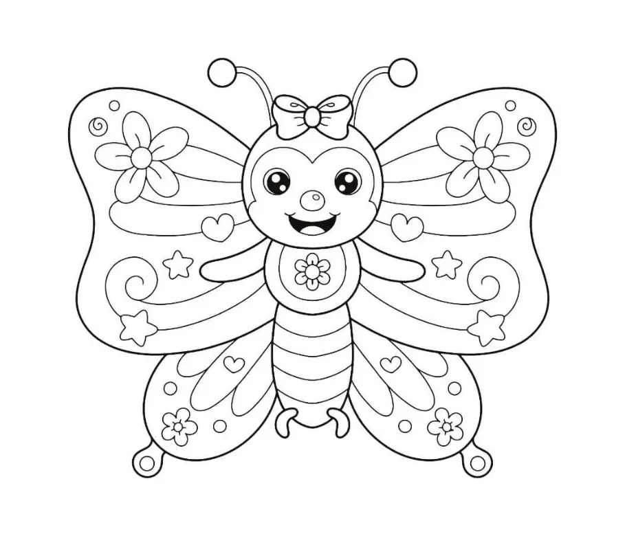 Free Butterfly Picture To Color In