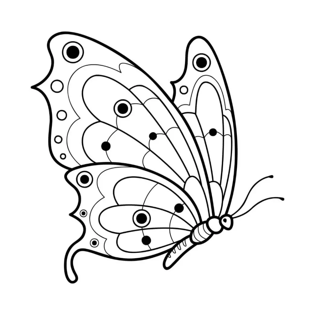 Free Butterfly Picture To Color In